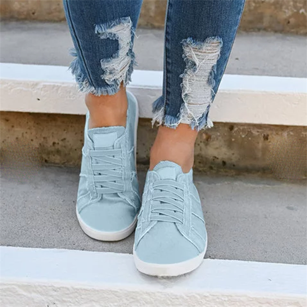 Women Large Size Elastic Band Decor Comfy Casual Flats Women Large Size Elastic Band Decor Comfy Casual Flats